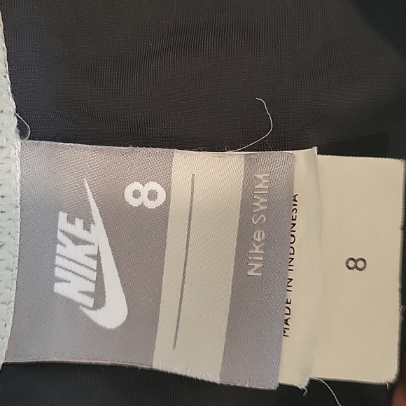 Nike swim.  Blacke white red. Sporty full bottom bikini bottoms 8 - Picture 4 of 7